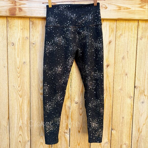 Beyond Yoga Spacedye Foil‎ Galaxy Print High Waisted Midi Leggings Size Medium - Picture 3 of 14